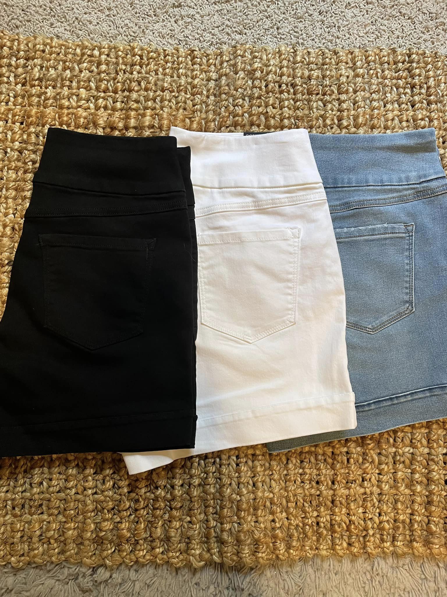 Essential Denim Pull On Shorts