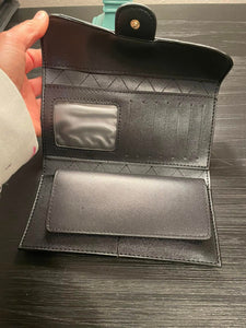 Black Tri-Fold Wallet with Box