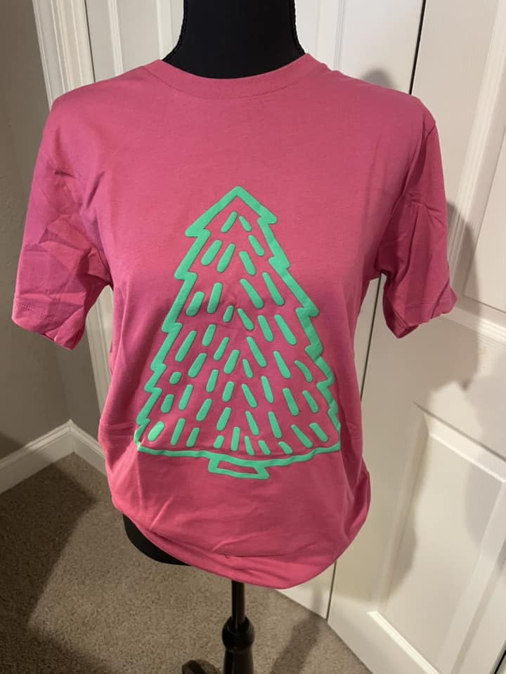 Mauve Puff Tree Tee