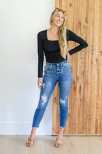Load image into Gallery viewer, Judy Blue Kyla Destroyed Hi Waist Relaxed Fit
