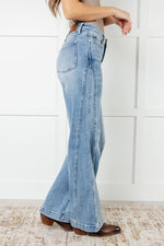 Load image into Gallery viewer, Judy Blue Melia High Rise Side Seam Detail Wide Leg Jeans
